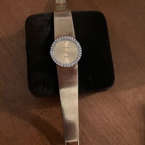 14k gold & diamond ladies Concord watch, Vintage